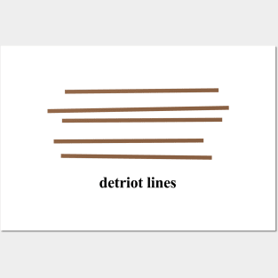 Detriot Lines Posters and Art